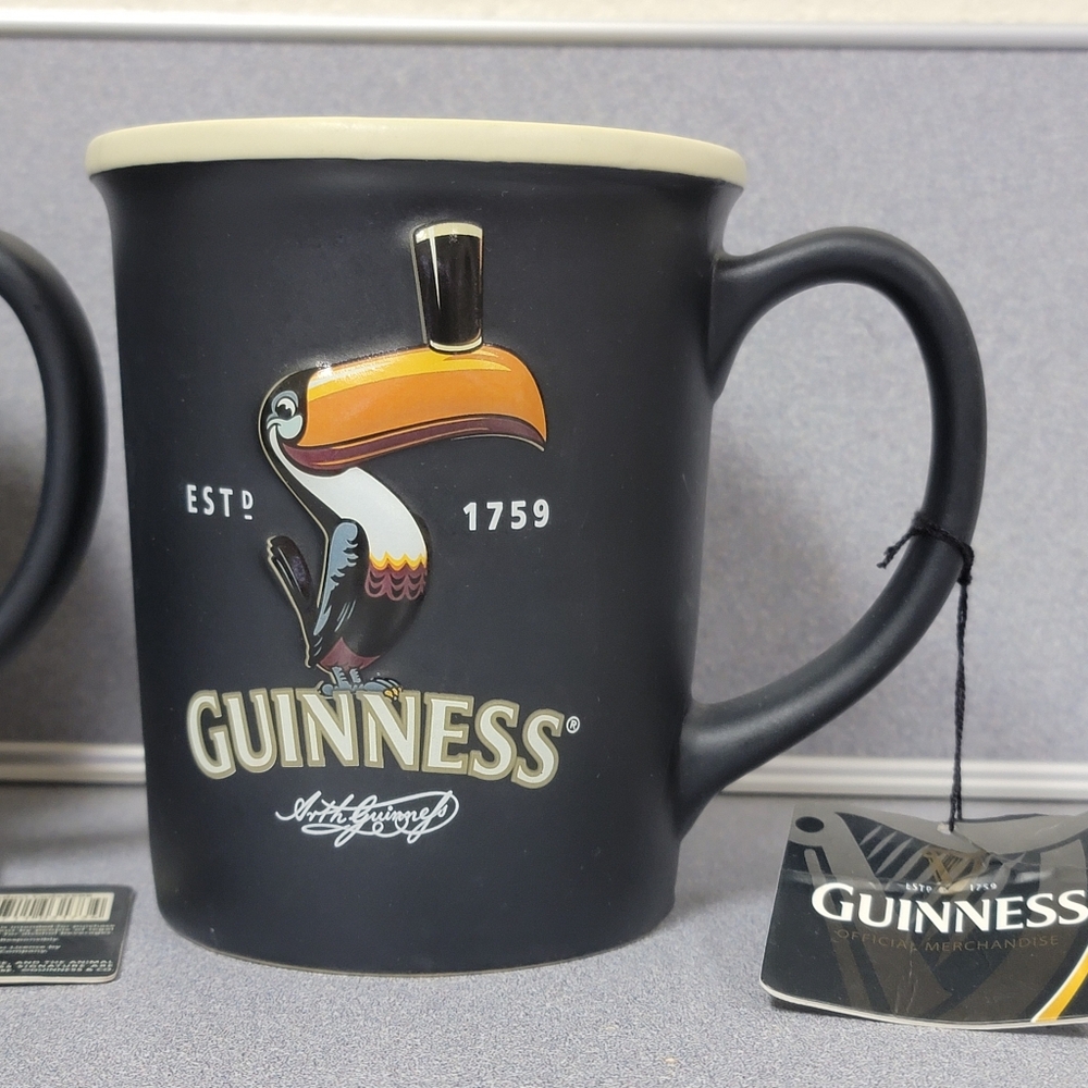 Guinness Mugs - Set Of 2 - NWT - Picture 2 of 7